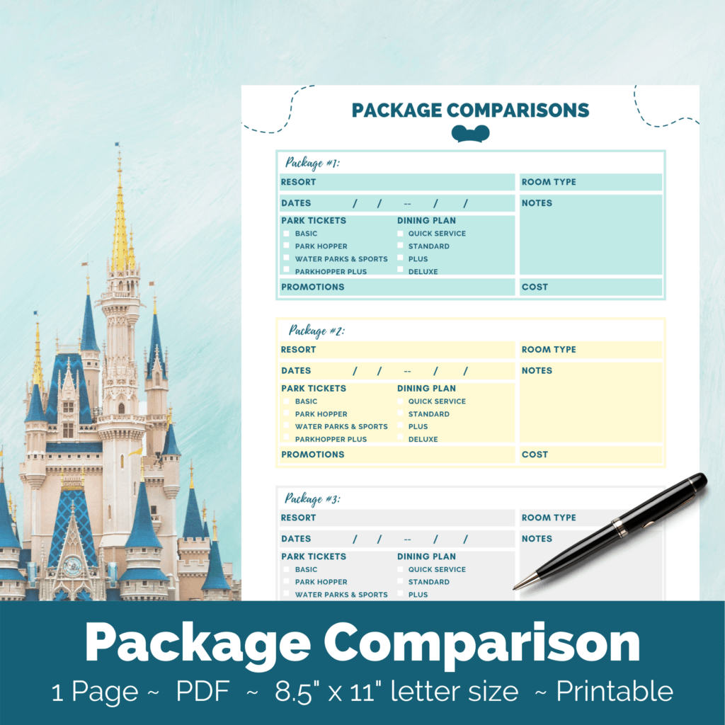 Disney World Package Comparison